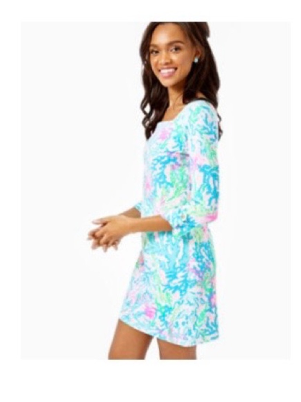 Lilly Pulitzer Bailee Dress Multi Coral Bay